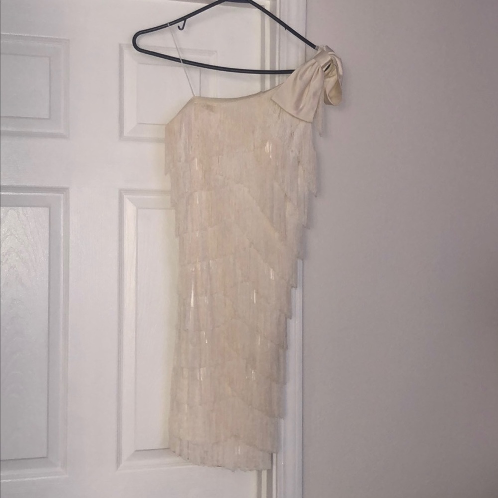 Aidan Mattox fringe cocktail dress